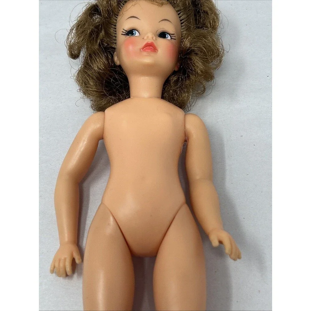 Vintage 1960s Ideal Tammy Little Sister Pos'n Pepper Doll Light Brown Hair G-9-E